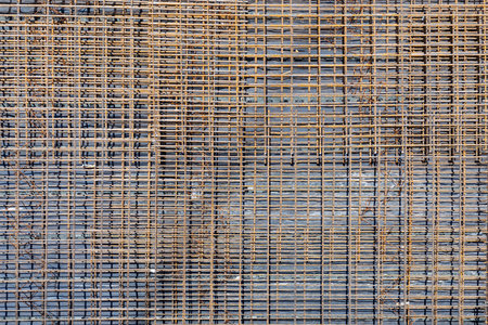 detail of iron rod at a construction site