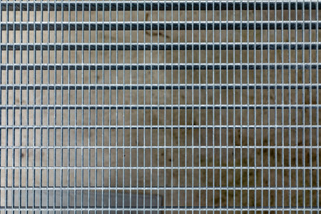 pattern of new iron grid gives a harmonious technical background