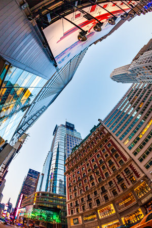 New York, USA - July 8, 2010: Times Square, featured with Broadway Theaters is a symbol of New York City and the United States in Manhattan, New York City.のeditorial素材
