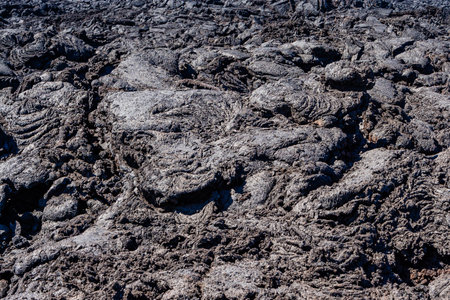 cold volcanic flow in detail, Lanzaroteの写真素材