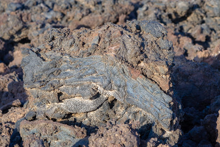 background of cold lava flow in Timanfaya national park, Lanzaroteの写真素材