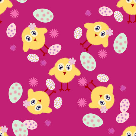 Happy Easter background illustration. The vector image.のイラスト素材