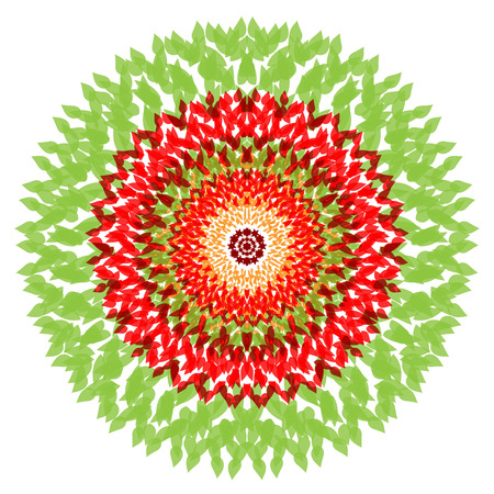 illustration. Beautiful abstract image of a flowerのイラスト素材