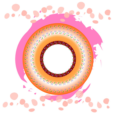 Chocolates and truffles. Vector illustration of confectioneryのイラスト素材