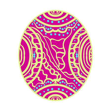 Symmetrical image vector. Hobbies and recreation. Creativeのイラスト素材