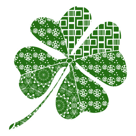 Clover good luck. St. Patricks Day symbol. - Vector.のイラスト素材
