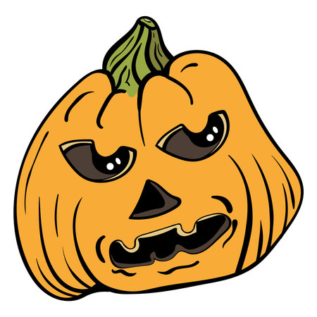 Pumpkin Halloween or Thanksgiving Vector Illustrationのイラスト素材