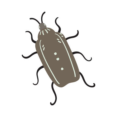 Bug in naive cartoon styleのイラスト素材