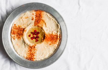 Selection of traditional Arab and Jewish healthy food, vegan and vegetarianの写真素材