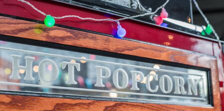 Popcorn stand at a street food market
