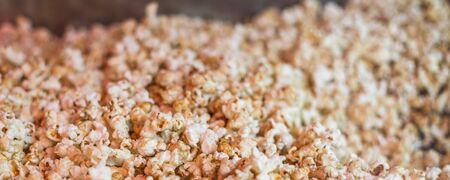 Close up of popcorn at a street food market