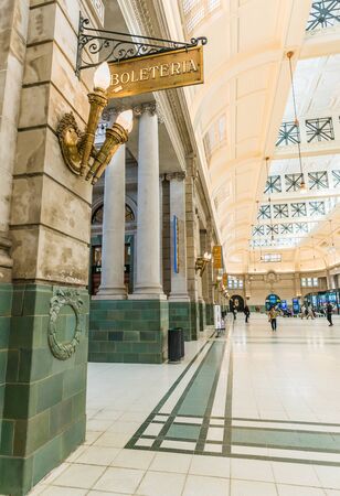 Buenos Aires, Argentina - June 22, 2017: Newly renovated Retiro train stationのeditorial素材