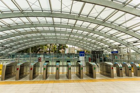 Buenos Aires, Argentina - June 22, 2017: New terminal at Constitucion stationのeditorial素材