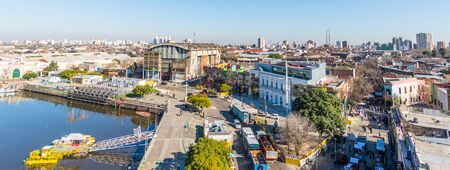 Buenos Aires, Argentina - July 18, 2017: View at La Boca neighborhoodのeditorial素材