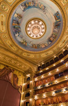 Buenos Aires, Argentina - February 1, 2018: Insides of the Teatro Colon theaterのeditorial素材