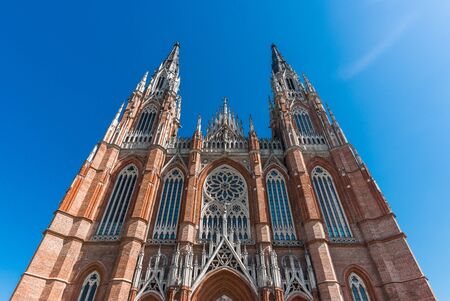 La Plata, Argentina - March 31, 2018: Cathedral of La Plata, Argentinaのeditorial素材