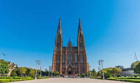 La Plata, Argentina - March 31, 2018: Cathedral of La Plata, Argentinaのeditorial素材