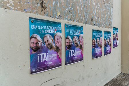 Buenos Aires, Argentina - June 22, 2019: Political poster with Juan Grabois