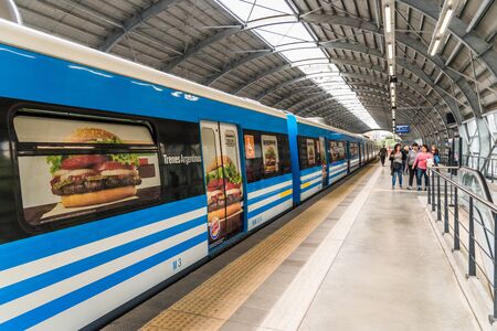 Buenos Aires, Argentina - June 22, 2019: Newly built train station Belgrano Cのeditorial素材