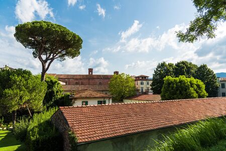 Traditional colorful ancient Italian architecture housesの写真素材