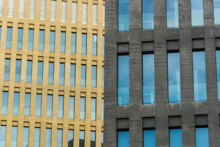 Abstract background and pattern of architecture elements of a buildingの写真素材