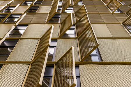 Abstract background and pattern of architecture elements of a building