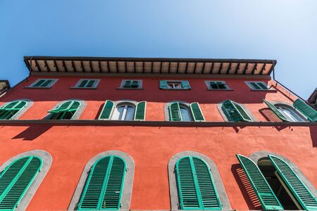 Traditional colorful ancient Italian architecture housesの写真素材