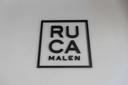 Mendoza, Argentina - January 26, 2019: Logo of Ruca Malen wineryのeditorial素材