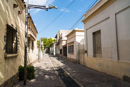 Mendoza, Argentina - January 23, 2019: A quiet cozy street in center of Mendozaのeditorial素材
