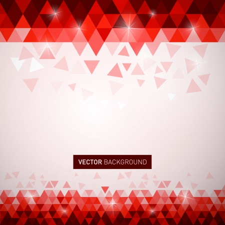 Vector red triangle background のイラスト素材