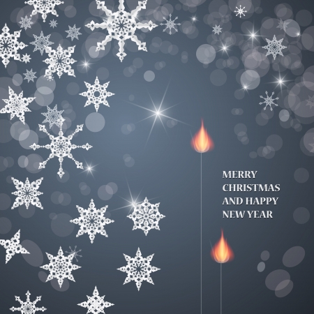 Retro Abstract Vector Merry Christmas Backgroundのイラスト素材