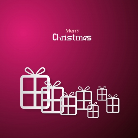 Pink Abstract Vector Merry Christmas Backgroundのイラスト素材