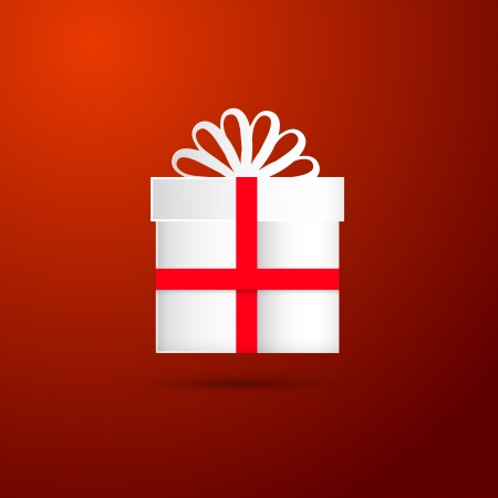 Red Abstract Vector Merry Christmas Backgroundのイラスト素材
