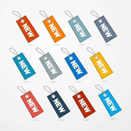 Label, Tag Set With String and Title New のイラスト素材