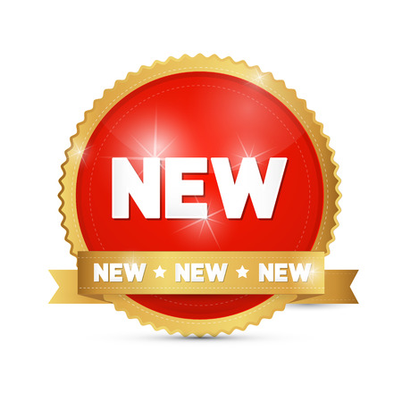 New Label Red and Goldのイラスト素材