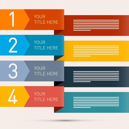 Progress Steps for Tutorialのイラスト素材