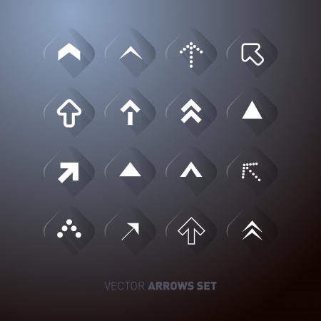 Transparent Abstract Arrows Setのイラスト素材
