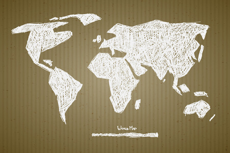 World Map Illustrationのイラスト素材