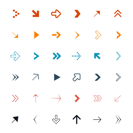 Vector Arrows Set Illustrationのイラスト素材