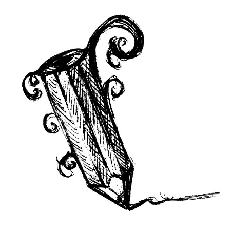 Hand Drawn Pencil Vector Illustrationのイラスト素材