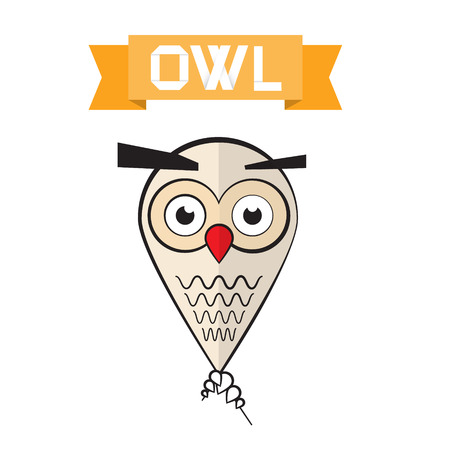Abstract Owl Illustrationのイラスト素材