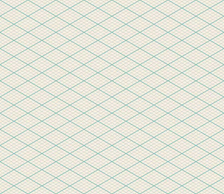 Vector Isometric Seamless Retro Backgroundのイラスト素材