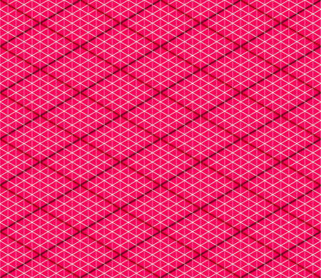 Pink Vector Seamless Isometric Background