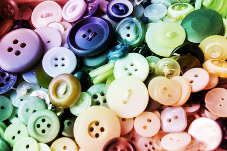 Old Colorful Buttons Detail