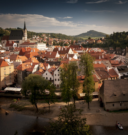 Czech Republic - Europe - Cesky Krumlov Townの写真素材