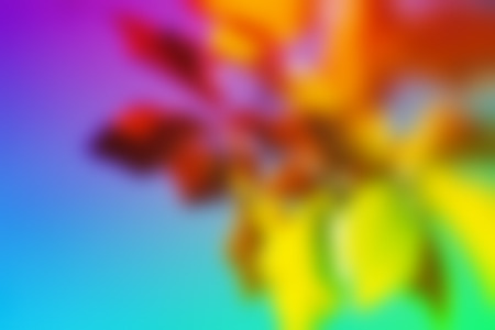 Abstract Colorful Autumn Blurred Leaves Backgroundの写真素材