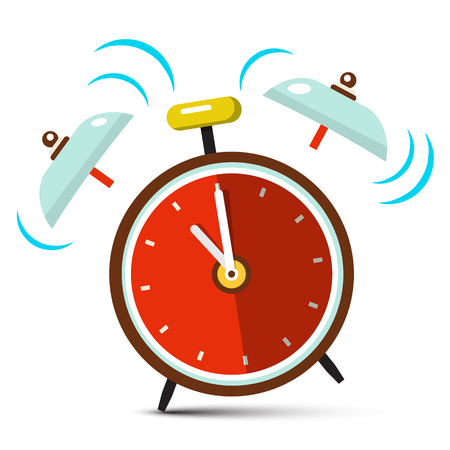 Ringing Alarm Clock Vector Iconのイラスト素材