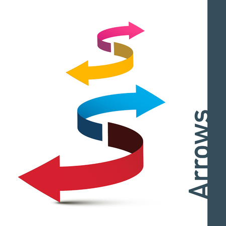 Arrows Collection. Vector Double Arrow Symbol.のイラスト素材