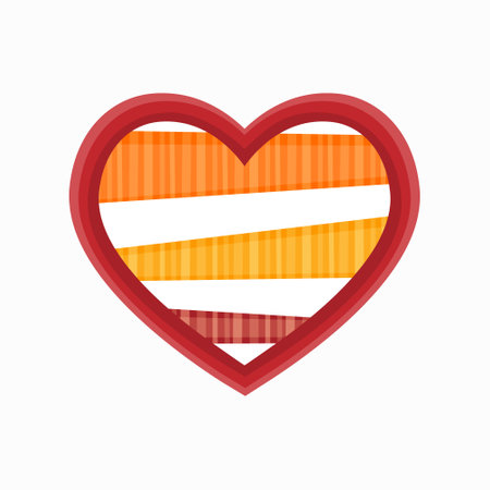 Heart vector symbol isolated on white backgroundのイラスト素材