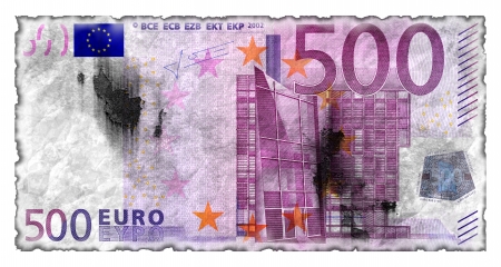 The luster has faded  500 Euroの写真素材